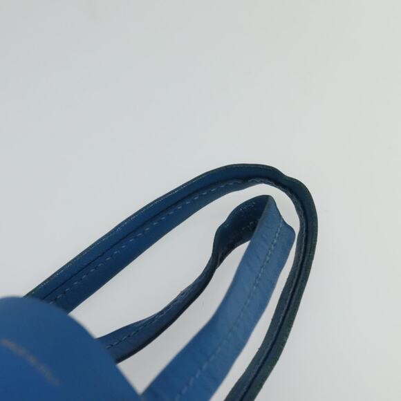 CELINE Horizontalkava Tote Bag Leather Blue Beige - Picture 8 of 12